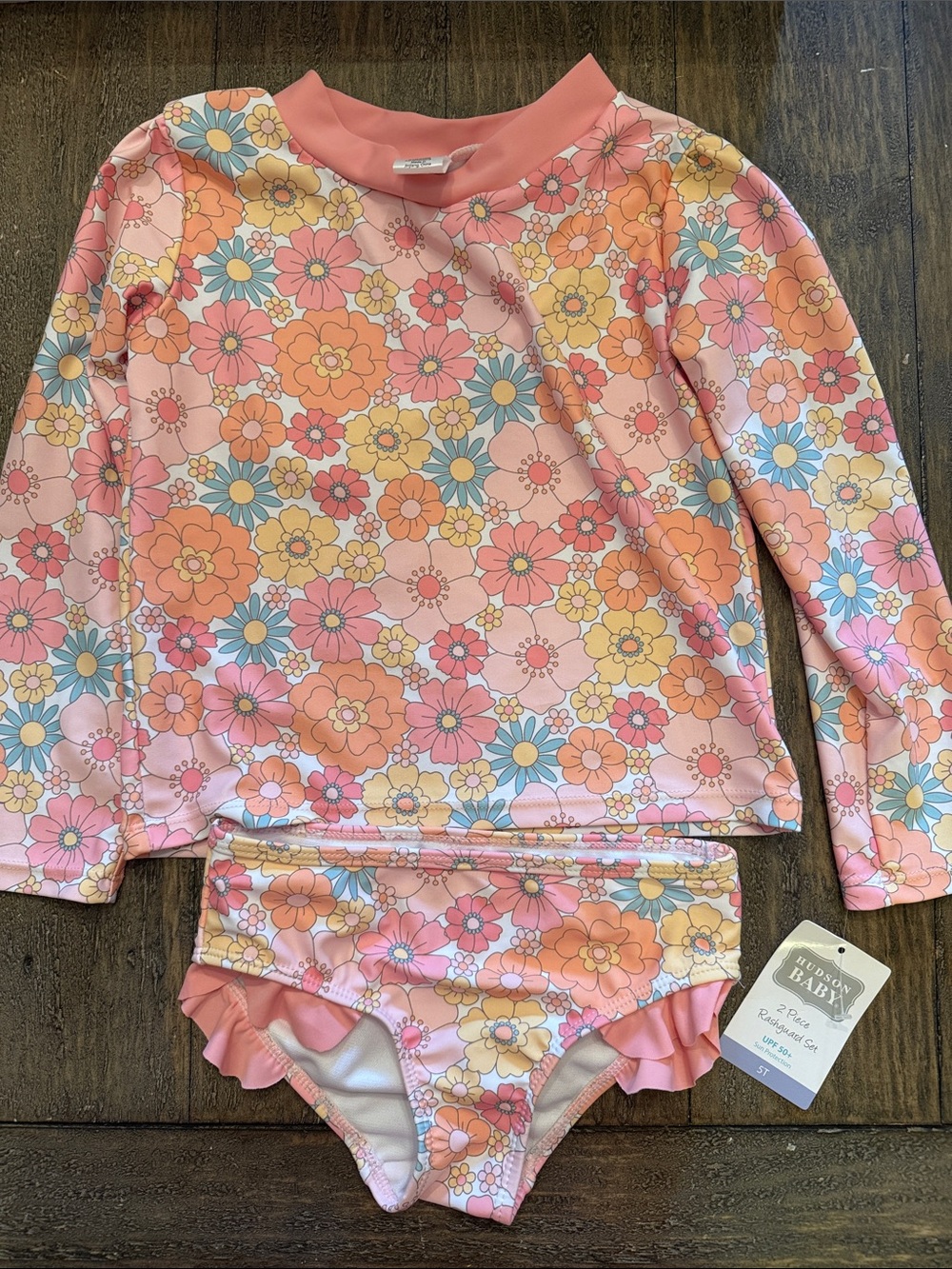 Hudson baby 2 piece rash guard set